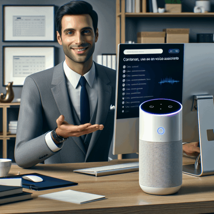 Quel contenu vocal favorise la conversion sur assistants personnels ?